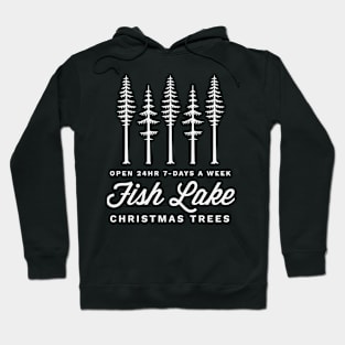 Fish Lake Christmas Trees Hoodie